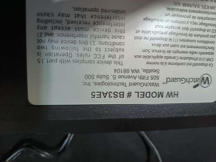 WatchGuard Firebox T30 Firewall Security Appliance HW Model BS3AE5 w/ Adapter
