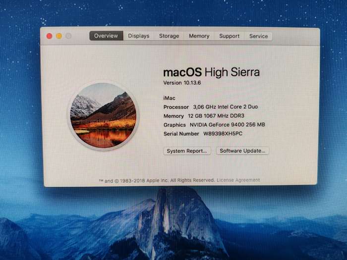 iMac mid 2009  in good condition 21.5inch, 500GB SSD, 12GB RAM