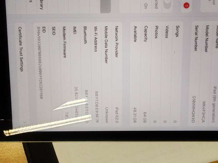 IPad 9th Gen  64gig Wifi