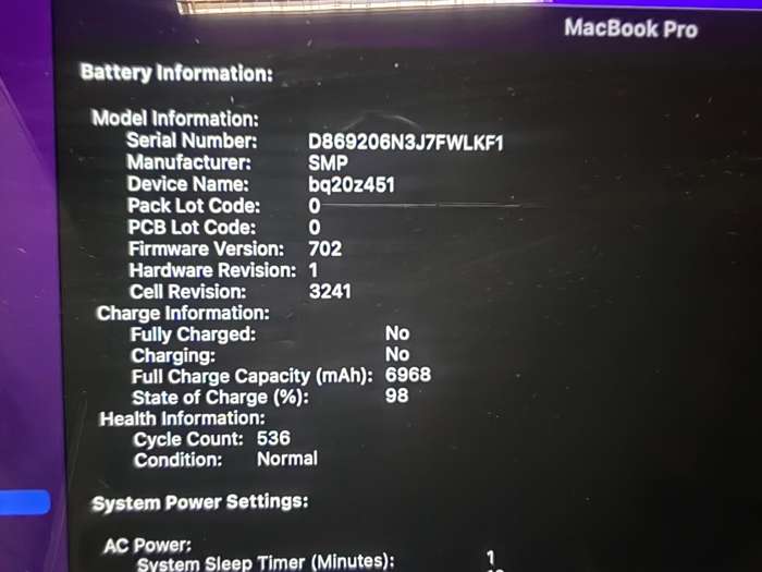 MacBook Pro, 15inch 2015 256GB SSD and 16GB RAM