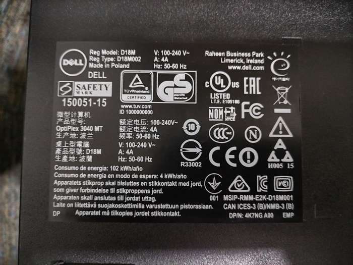 Dell Desktop i5 6th generation MODEL- OPTIPLEX 3040 PC