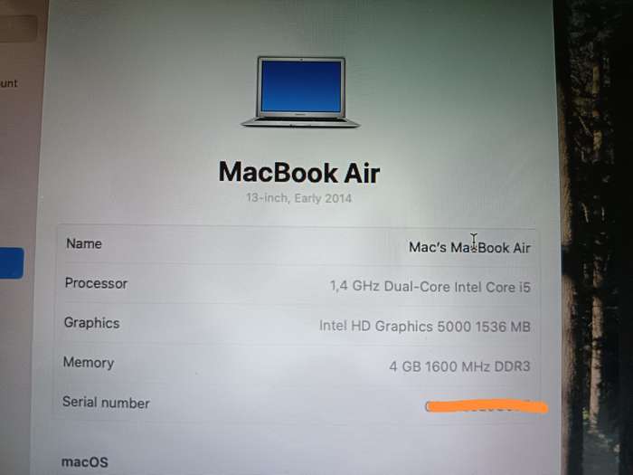 MacBook Air 13  2014