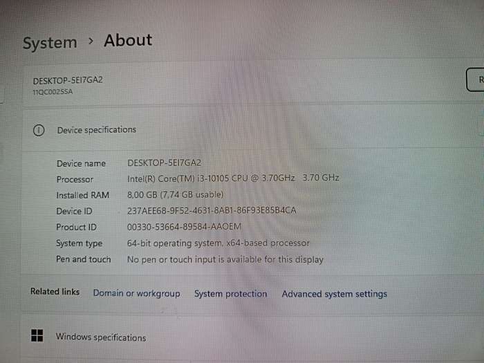 Lenovo V50t Intel Core i3 Desktop PC  BOX