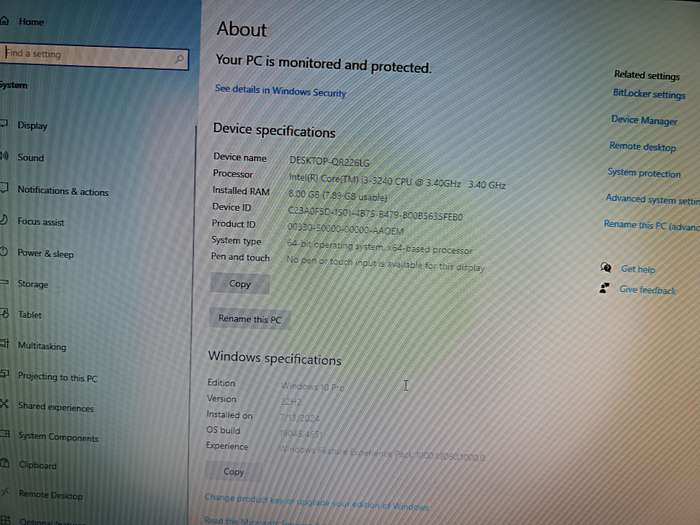 Dell Desktop i3 3rd generation MODEL- OPTIPLEX 7010 PC