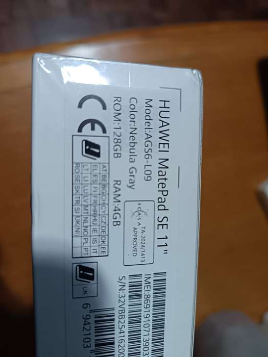 HUAWEI MATEPAD SE 11 4GB + 128GB WIFI GREY- Brand new, sill sealed