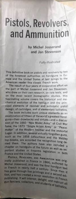 Pistols, Revolvers and Ammunition