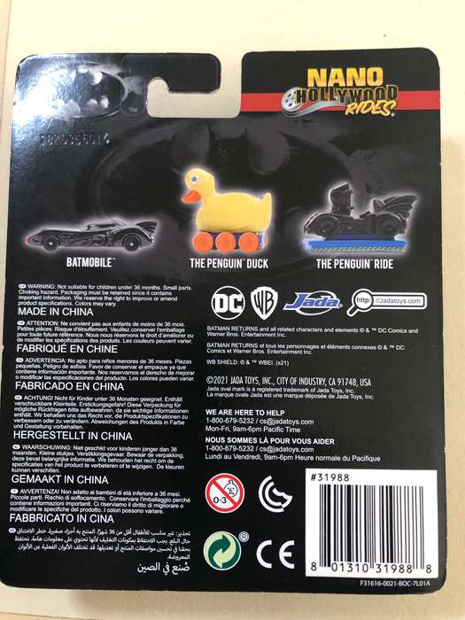 Jada Nano Batmobiles set