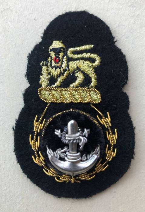 SA Navy Chief Petty Officer's cap/beret badge