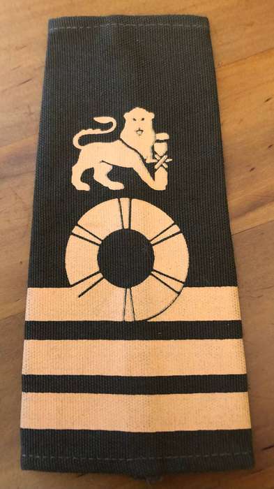 SA Navy Commander's nutria rank slip-on