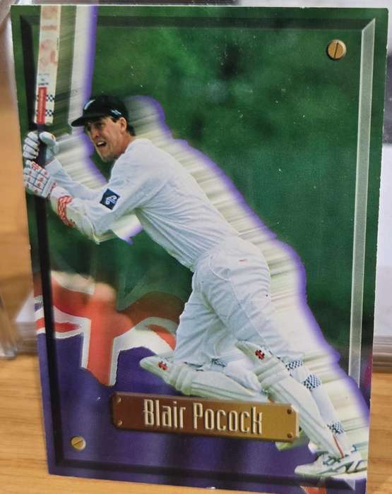 BLAIR POCOCK (New Zealand) 1997 South Africa SPORTS DECK CRICKET CARD #34