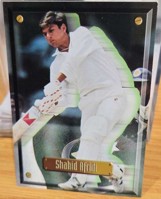 SHAHID AFRIDI (Pakistan) - 1997 SPORTS DECK CRICKET CARD COLLECTION - TRADING CARD 37