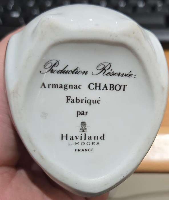 Chabot X.O. Armagnac Handmade LImited Edition Goose Porcelain Decanter