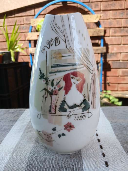 Rare Mid-Century Rosenthal Vase  Perfect Condition, Elegant Modernist Design