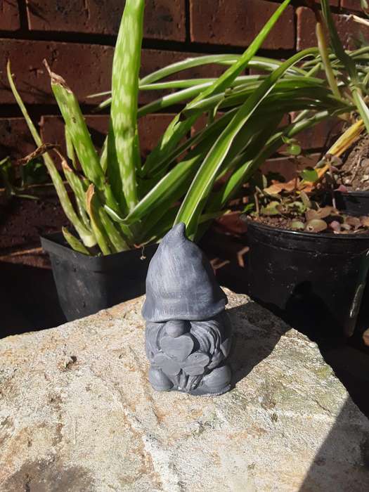 Mini Cement Gnome Set  5 Handmade Statues for Fairy Gardens, Plant Pots & Decor (11cm)