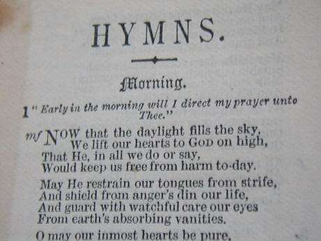 Antique Hymn and Prayer Set