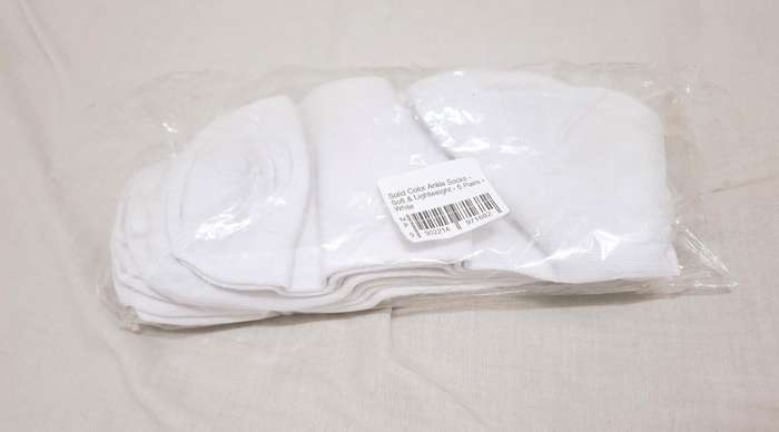 4 x Pairs NEW white cotton ankle socks