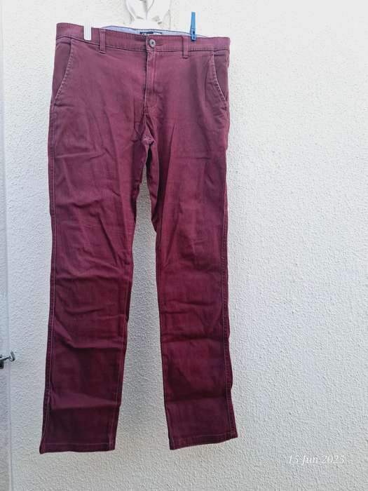 MRP Burgandy Chino Slim Stretch - 32