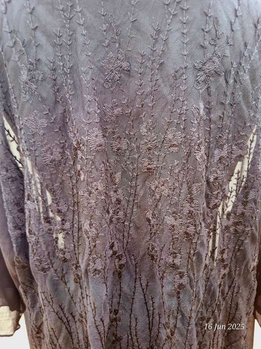 Short sleeve embroidery lace kimono Size 3XL