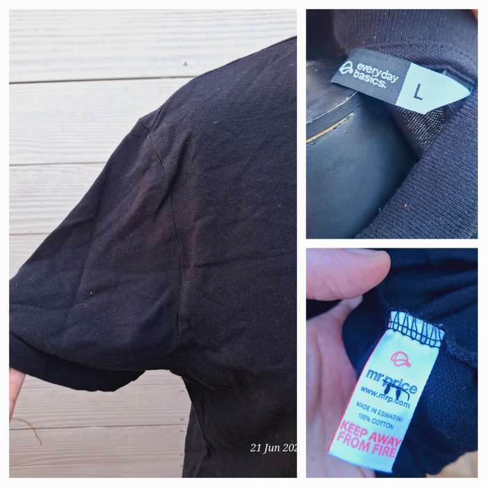 MRP Black golf shirt - L