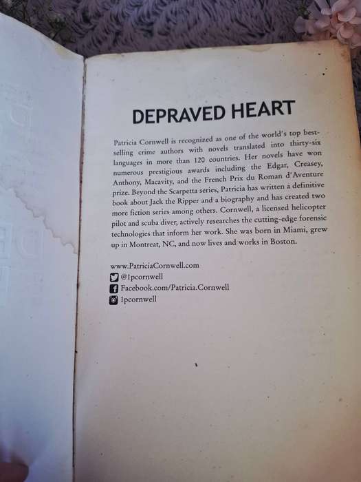 Softcover: Depraved Heart by Patricia Cornwell.