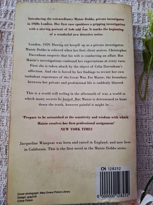 Maisie Dobbs by Jacqueline Winspear