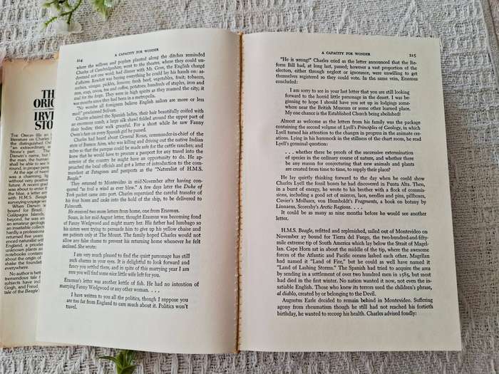 The Origin - A Biographical Novel of Charles Darwin by Irving Stone