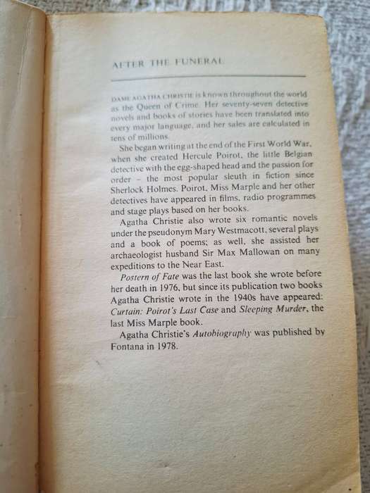 After the Funeral by Agatha Christie