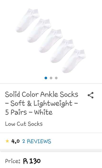4 x Pairs NEW white cotton ankle socks