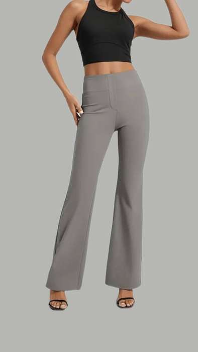 NEW grey flare leg pants