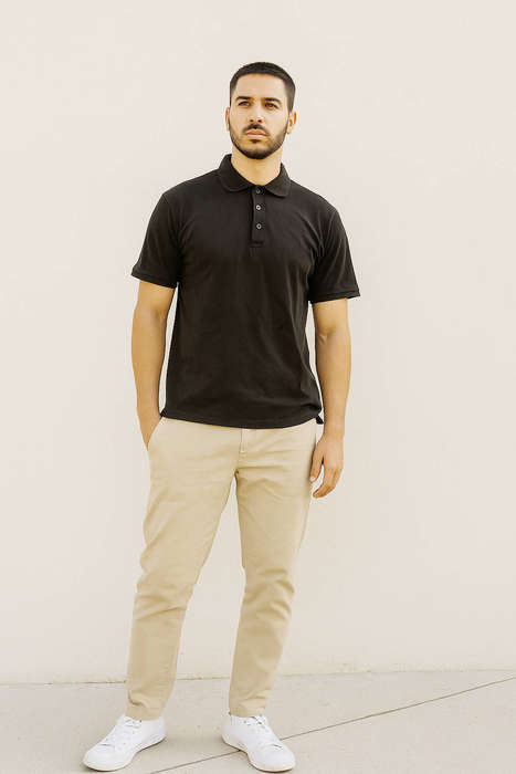 MRP Black golf shirt - L