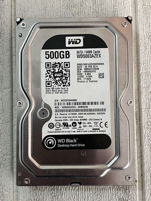 WD Black 500GB Desktop Hard Drive