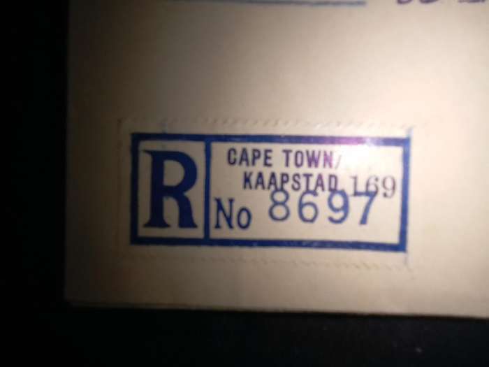 FDC Cape Town R No. 8697 (AK-107A)