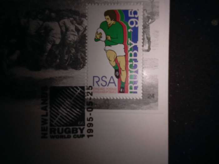 FDC Rugby '95 Official Commemorative Cover (AK-113A)