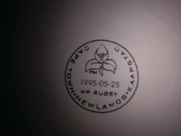 FDC Rugby '95 Official Commemorative Cover (AK-113A)