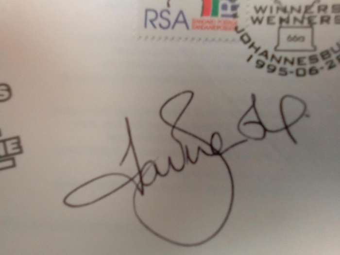FDC Rugby World Cup '95 (Joel Stransky) (AK-158D)