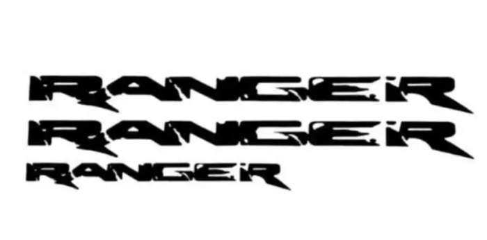 Ford Ranger Sticker Decal - Black