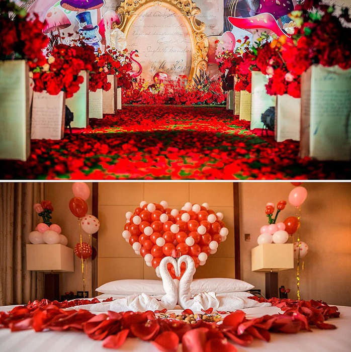 Rose Petals for Funerals / Parties / Romance (500 Pieces)
