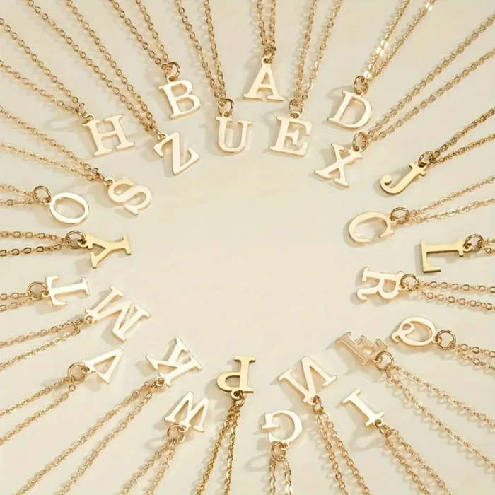 Pendant Name Chain K / O / T / E / Z / S / M
