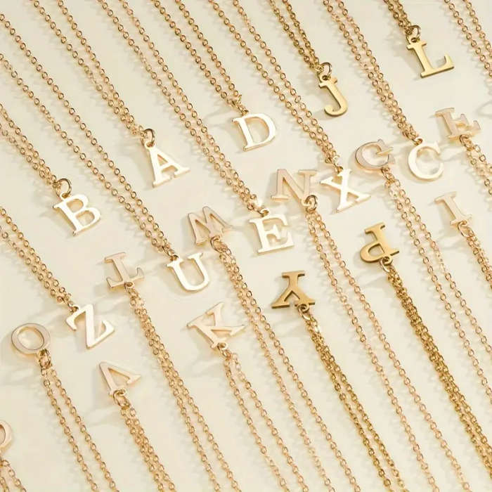 Pendant Name Chain K / O / T / E / Z / S / M