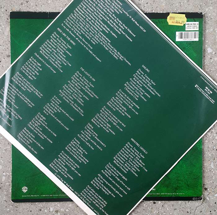 CHRISTOPHER CROSS - CHRISTOPHER CROSS Vinyl, LP, Album, Stereo Country: Germany Released: 1979