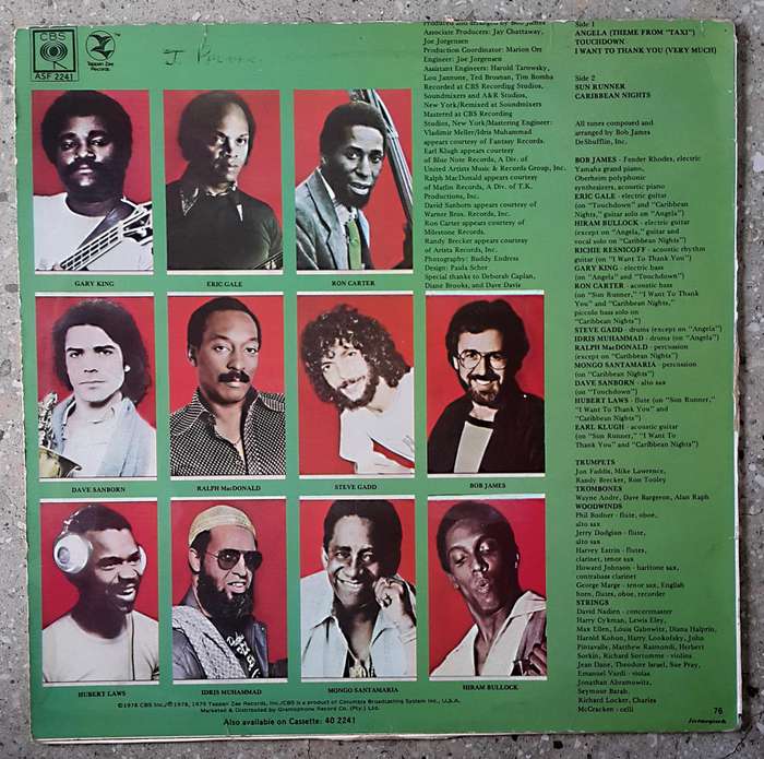 BOB JAMES - TOUCHDOWN Vinyl, LP, Album Country: South Africa Released: 1978