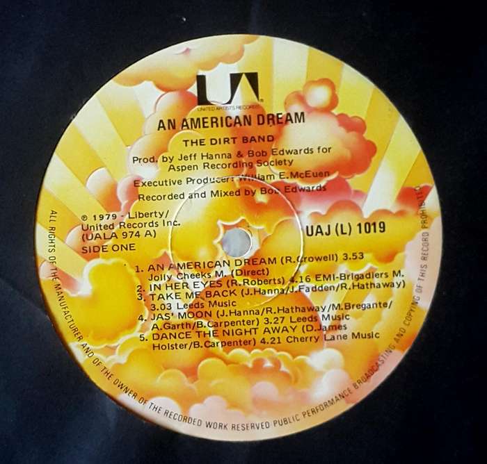 THE DIRT BAND - AN AMERICAN DREAM Vinyl, LP, Album Country: South Africa Released: 1979