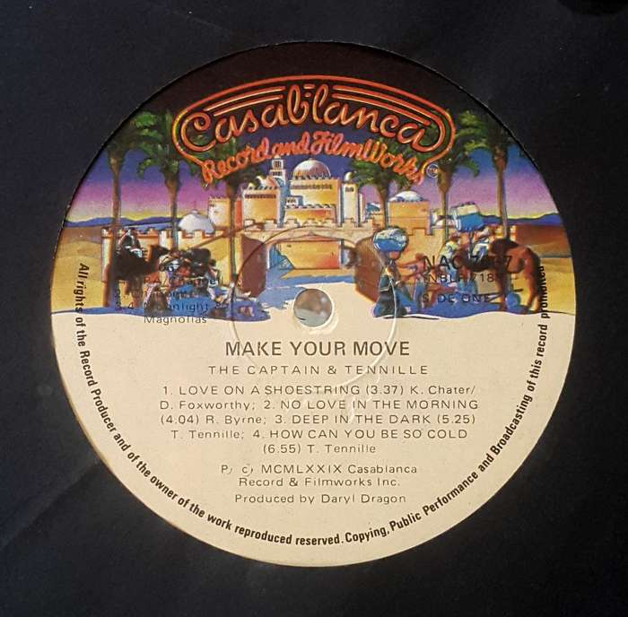 THE CAPTAIN & TENNILLE - MAKE YOUR MOVE Vinyl, LP, Album Country: Zimbabwe Released: 1979
