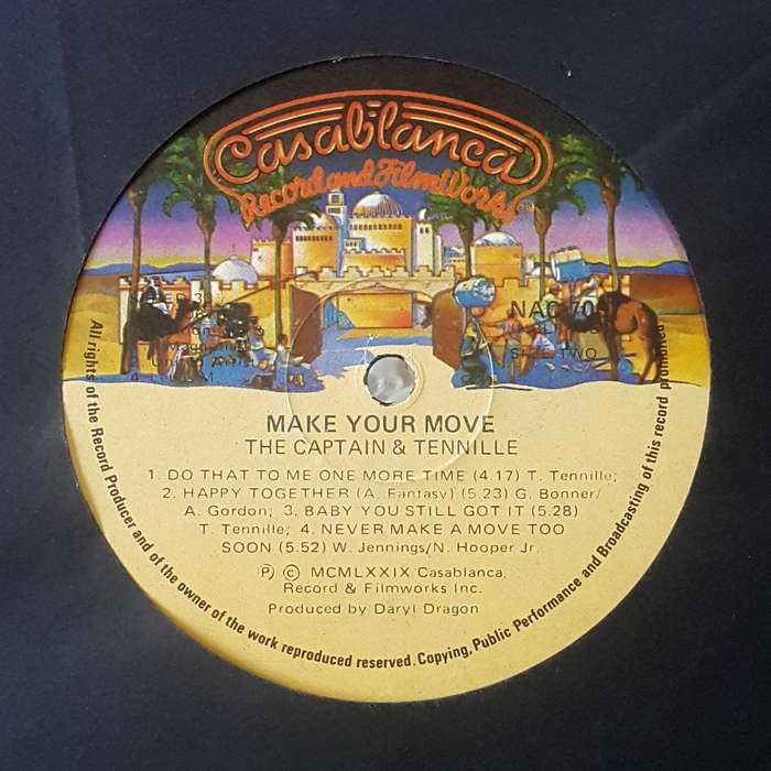 THE CAPTAIN & TENNILLE - MAKE YOUR MOVE Vinyl, LP, Album Country: Zimbabwe Released: 1979