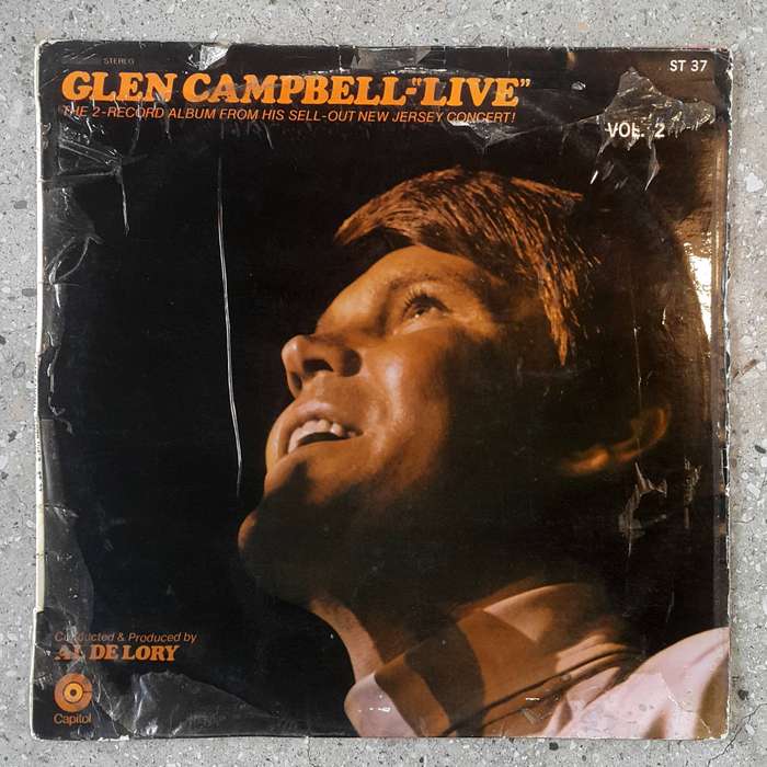 GLEN CAMPBELL - "LIVE" Vinyl, LP, Album, Stereo, Country: South Africa Released: 1970