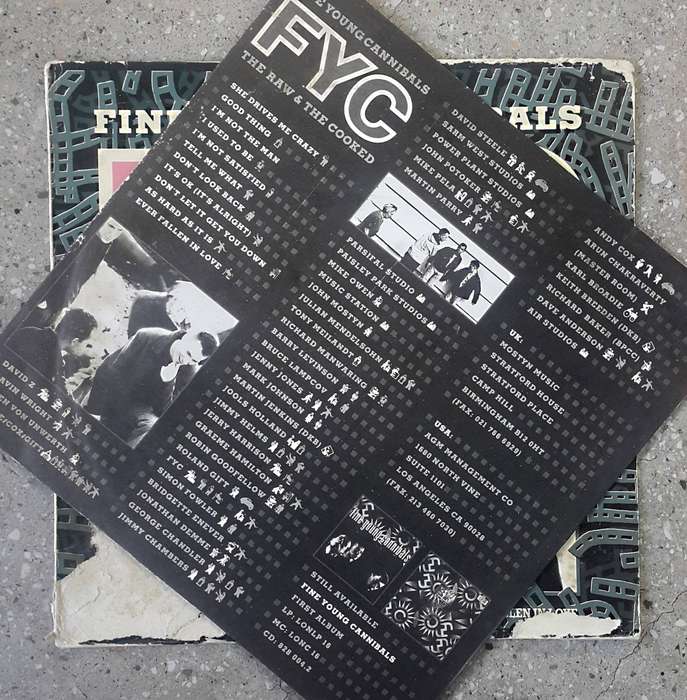 FINE YOUNG CANNIBALS - THE RAW & THE COOKED Vinyl, LP, Album Country: South Africa Released: 1989