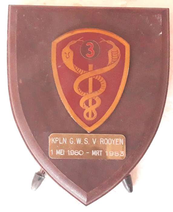 SADF 3rd Field Ambulance Unit Plaque