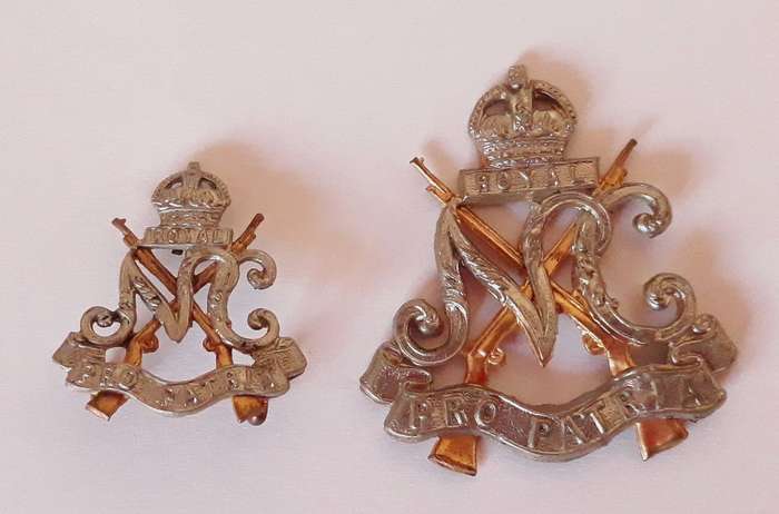 UDF Royal Natal Carbineers Cap and Collar Badges