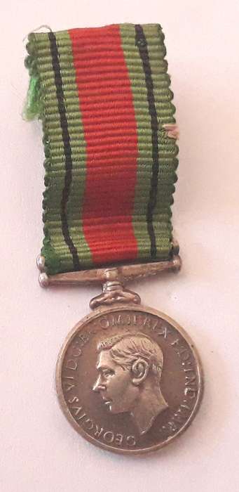 World War Two Defense Medal Miniature