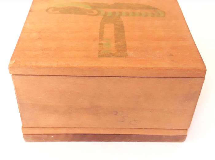 Vintage Wall Hanging Wooden Razor Holder with Used Blade Disposal Slot